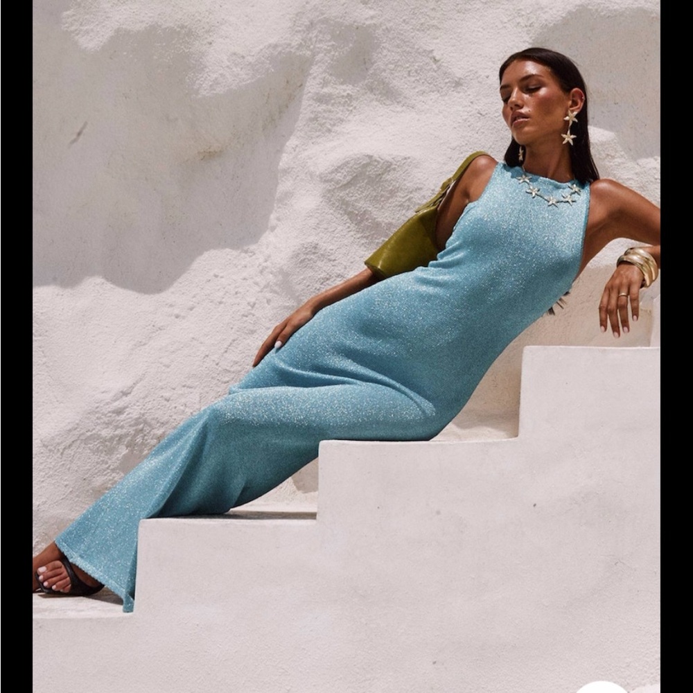 Princess Polly Tourista Maxi Dress, blue